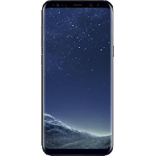 Samsung Galaxy S8 PLUS Svart foliofodral med fönster i läderlook och synliga sömmar by PH26®