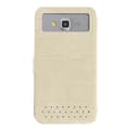 Miniatyrbild 2 av 4: SAMSUNG Galaxy S6 Edge beige plånboksfodral i krokodilstil i PU-läder från PH26®