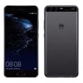 Miniatyrbild 4 av 4: Huawei P10 Heltäckande folio svart med fönster i läderlook och synliga sömmar av PH26®