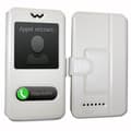 Miniatyrbild 2 av 4: Super Pack-fodral för Elephone A5 lite Extra Slim 2 Eco-läderfönster + 3 högtransparens skyddsglasögon VIT