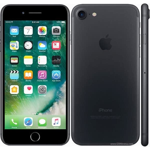 APPLE IPHONE 7 Särskilt fodral svart folio med fönster i läderlook och synliga sömmar av PH26® KOMPATIBEL MED APPLE