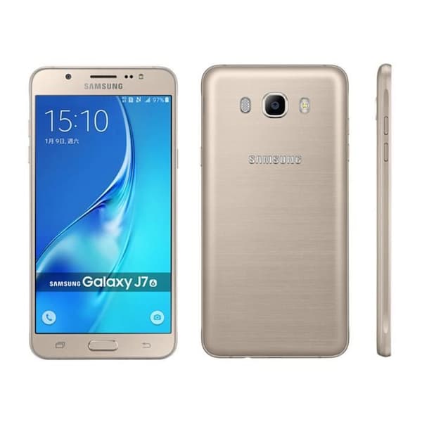 Telefonfodral - PH26® - Galaxy J7 2016 - Svart konstläder - Folioversion med fönster - Magnetisk