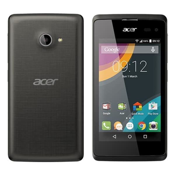 ACER Liquid JADE S Svart foliofodral med fönster i läderlook och synliga sömmar av PH26®