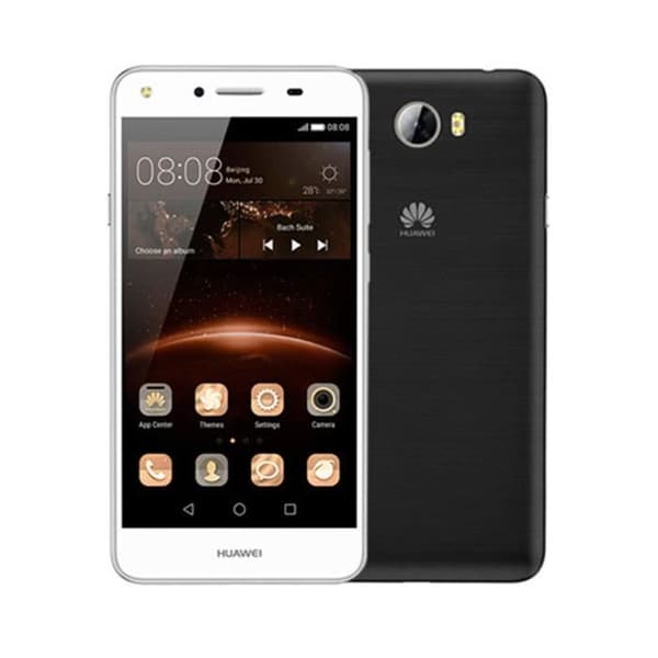 Foliofodral - Huawei - Y5 II - Syntetiskt läder - Svart - Magnetisk