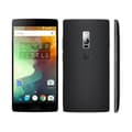 Miniatyrbild 4 av 4: Oneplus 2 Svart foliofodral med fönster i läderlook och synliga sytrådar av PH26®