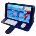 Miniatyrbild 4 av 4: Koolnee Apex Extra Slim Blue Folio Case X 2 Windows i ekologiskt kvalitetsläder med magnetisk stängning och sömmar