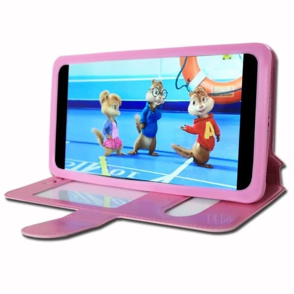Folio-fodral - Altice - S31 - Rosa - Ekologisk läder - Extra slim - 2 fönster