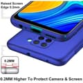 Miniatyrbild 4 av 4: Xiaomi Redmi Note 9 Fodral + Skärmskydd i härdat glas, Blå Mycket tunt skyddsfodral Hårt skydd Fodral Fodral för