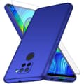 Miniatyrbild 1 av 4: Xiaomi Redmi Note 9 Fodral + Skärmskydd i härdat glas, Blå Mycket tunt skyddsfodral Hårt skydd Fodral Fodral för