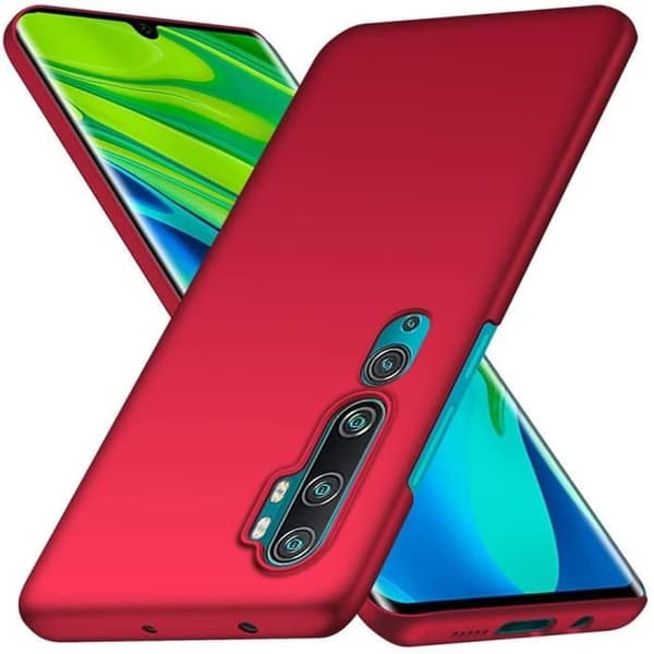 Xiaomi Mi Note 10 Fodral - Xiaomi Mi Note 10 Pro, Röd Mycket tunn skyddsfodral Hårt fodral Fodral för Xiaomi Mi