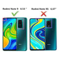 Miniatyrbild 2 av 4: Coque Xiaomi Redmi Note 9, coque + Tempererat glas 360 graders skydd PC hård bälg - Svart