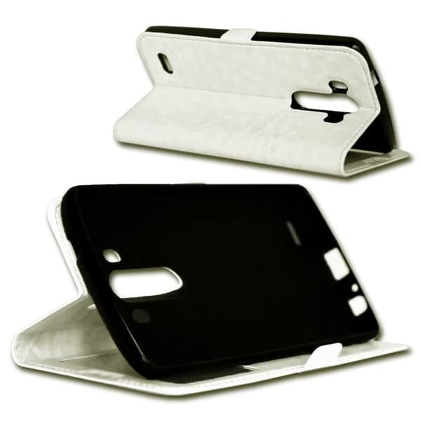 Vit Folio Case Cover för LG G3 S/ G3 MINI By Ph26®