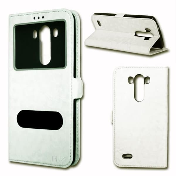 Vit Folio Case Cover för LG G3 S/ G3 MINI By Ph26®