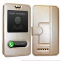Miniatyrbild 3 av 4: Lenovo A6000 Folio Fodral Cover Guld Guld kvalitet från Ph26®