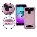 Miniatyrbild 1 av 4: Asus Zenfone 2 ZE500CL Bakfodral i rosa läderstil med anti-chock gel silikonkonturer från PH26®