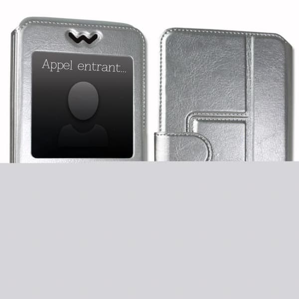 ZTE Blade A506 Quality Silver Folio Case Cover från Ph26®
