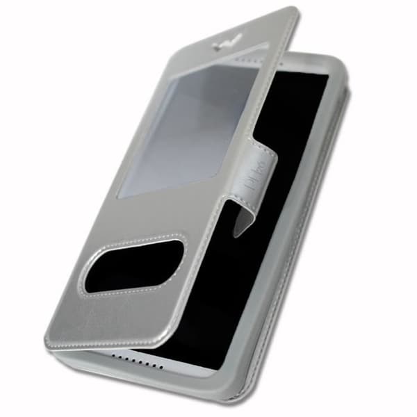 ZTE Blade A506 Quality Silver Folio Case Cover från Ph26®