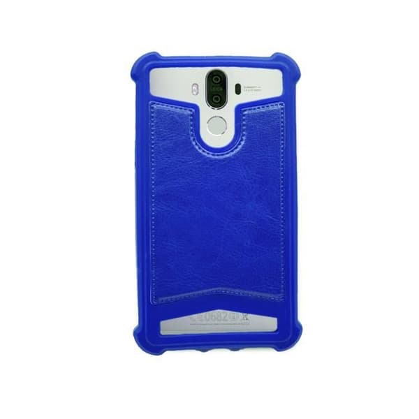 Samsung Galaxy S2 Plus I9105 Bakcover i blå konstläder med silikonkanter mot stötar av PH26®