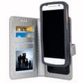 Miniatyrbild 2 av 4: Foliofodral - PH26® - Samsung Galaxy Core Prime VE - Ekoskinn - Silver med gyllene prickar - Videostöd