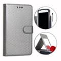 Miniatyrbild 1 av 4: Foliofodral - PH26® - Samsung Galaxy Core Prime VE - Ekoskinn - Silver med gyllene prickar - Videostöd