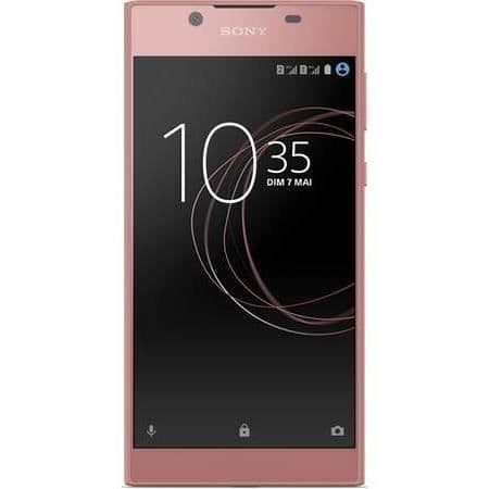 Fodral till Sony Xperia L1 - SVART - Ekologiskt läder - Extra smalt - Magnetisk stängning - Halvstyv