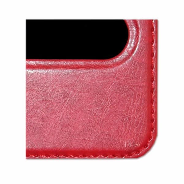 Fodral till Samsung Galaxy A20e Extra Slim X2 Windows i ekologiskt kvalitetsläder med magnetisk stängning och synliga sömmar -