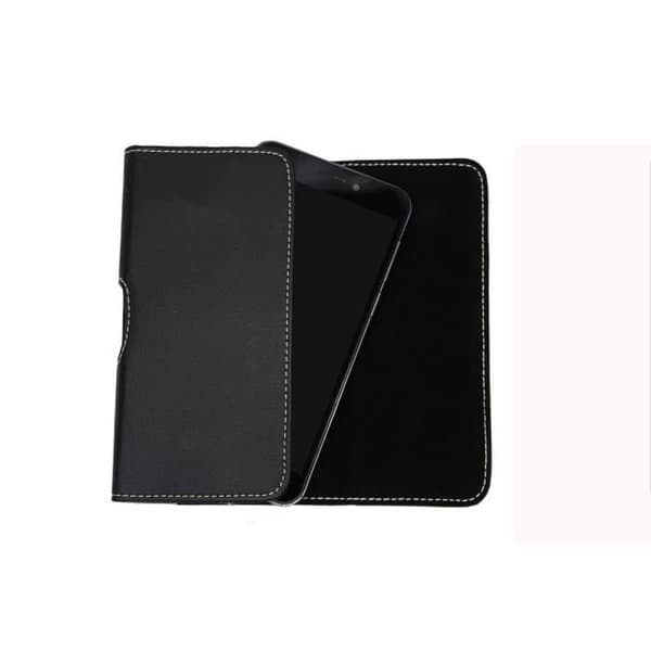 Etui ficka - Xiaomi - Redmi 4A - Grått läder - Magnetstängning - Bältesklämma