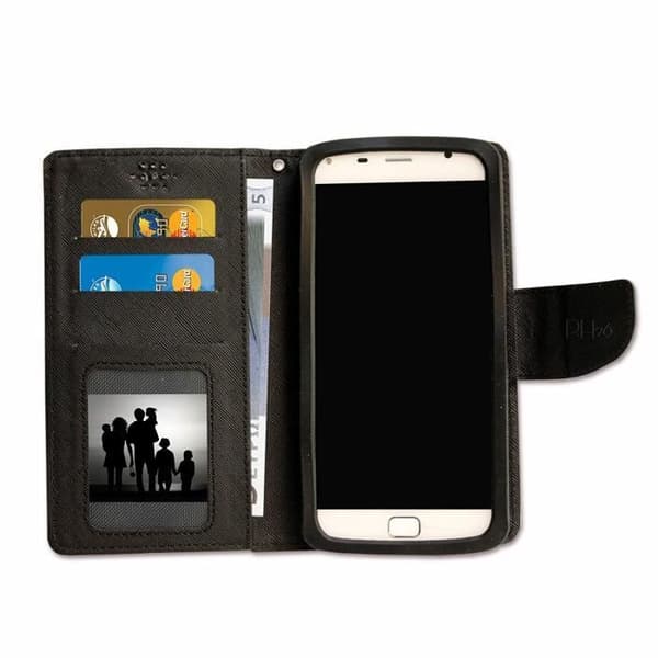 Etui Housse - Asus - Zenfone Max Plus (M2) - Texturerad konstläder - Kortfack - Mjuk