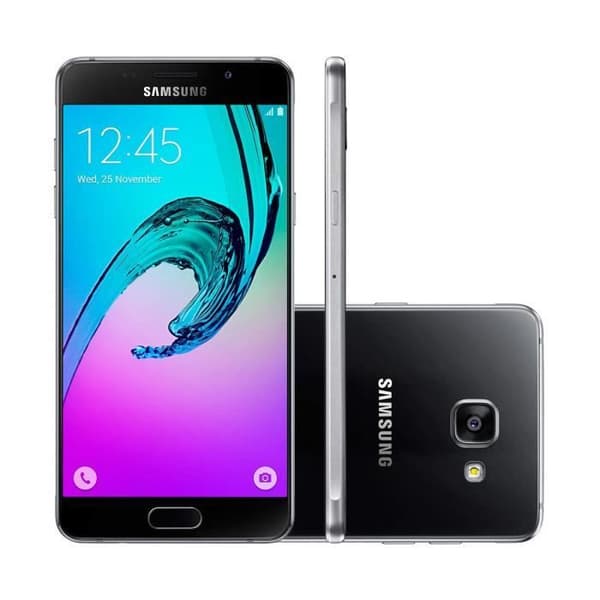 Skyddsfodral för Samsung Galaxy A7 2016 - PH26® - Extra Slim - Ekologiskt Läder - Magnetstängning - Blå