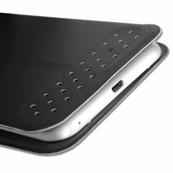 Etui Housse folio - PH26® - Qilive Q8 - PU-läder - Svart - Universell