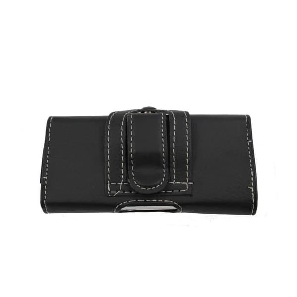 Étui pochette - Asus - Padfone Infinity 2 - Grått läder - Magnetisk stängning - Bältesklipp