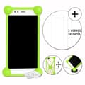 Miniatyrbild 1 av 4: Super Pack för Samsung Galaxy A21 Stötsäkert bumperfodral för + 3 skyddande härdade glasögon MAXIMAL hårdhet - GRÖN