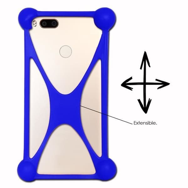 Super Pack för Realme Narzo 20 Pro Shockproof Bumper Case + 1 MAXIMAL Hårdhet Skyddande härdat glas - BLÅ