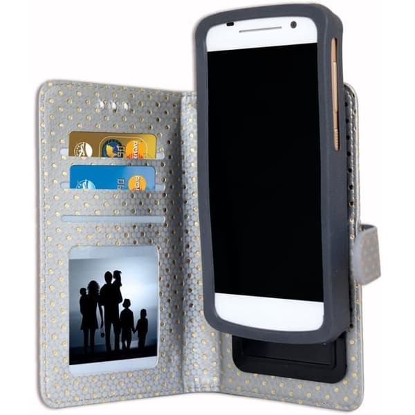 Fodral för Samsung Galaxy Note 10 Lite - PH26® - Ekoskinn - Korthållare - Spegel - Synliga sömmar