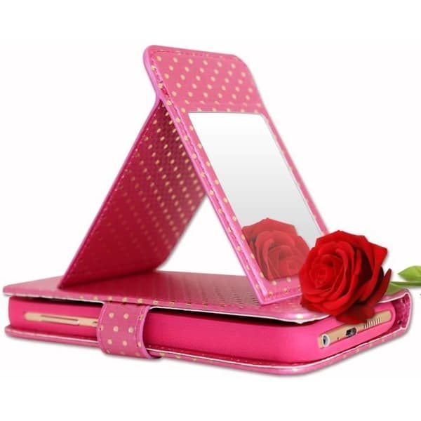 Smartphonefodral - PH26® - Xiaomi Redmi 9 Power - Ekoskinn - Korthållare - Spegel
