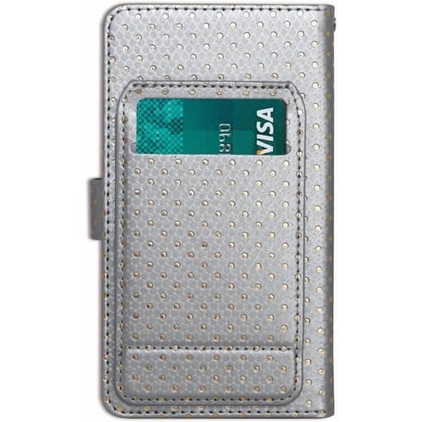Mobilskal för Xiaomi Mi 10T Lite - PH26® - Ekoleder - Grå - Kortficka - Spegel