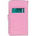 Miniatyrbild 3 av 4: Fodral för Samsung Galaxy A30 - PH26® - Ekoskinn - Rosa - Kortfack - Spegel