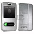 Miniatyrbild 2 av 4: Super Pack-fodral för Huawei Honor 30S Extra Slim 2 Eco-läderfönster + 2 högtransparens skyddsglasögon SILVER