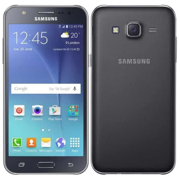 Telefonfodral - PH26® - Samsung Galaxy J5 J500 - Röd konstläder - Fönsterfold - Magnetisk