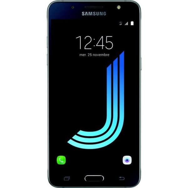 Telefonfodral - PH26® - Galaxy J5 2016 - Svart konstläder - Fönsterflick - Magnetisk