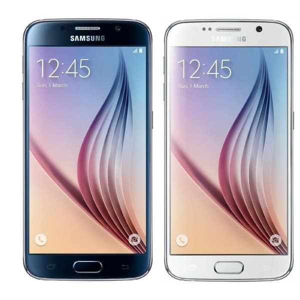 Samsung Galaxy S6 G920 Dedikerat svart foliofodral med läderliknande fönster med synliga sömmar från PH26®