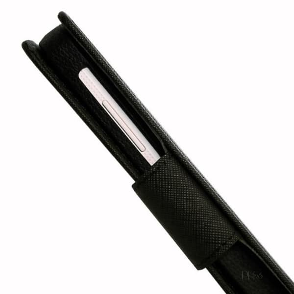 Logicom L-Ement 505 Foliofodral i svart texturerat läderstil med korthållare från PH26®