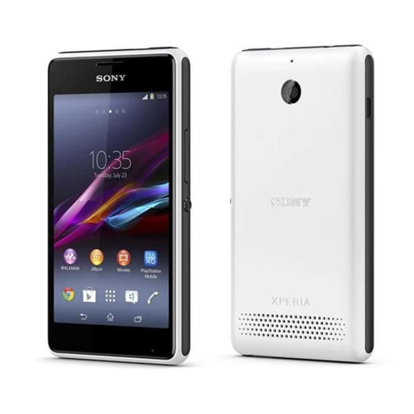 SONY XPERIA E1 Särskilt svart foliofodral med fönster i konstläder och synliga sömmar av PH26®