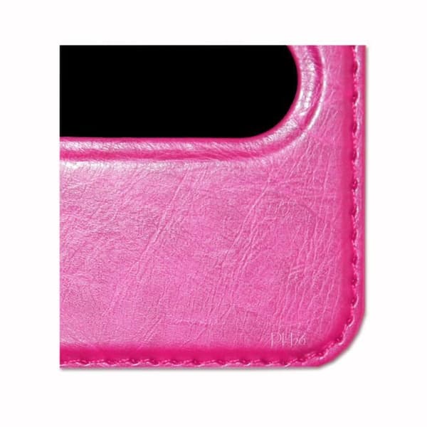 Telefonfodral - SONY - Xperia E5 - Syntetiskt läder - Rosa - Folio med fönster