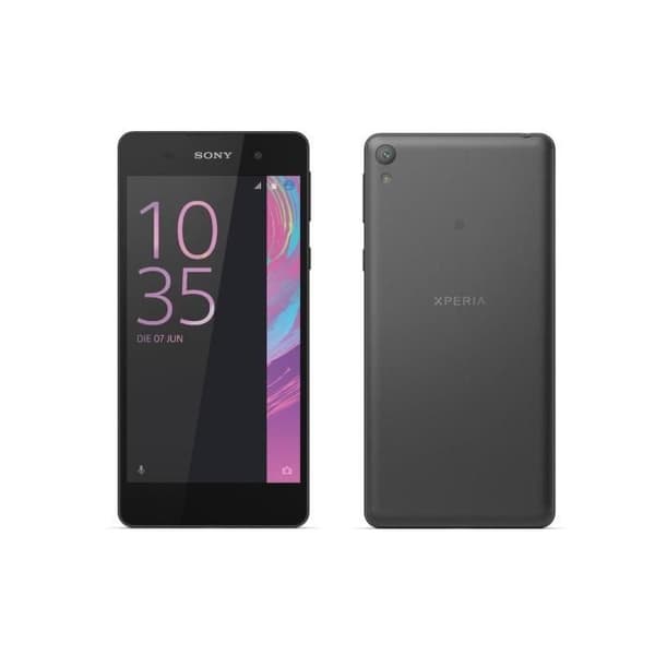 Telefonfodral - SONY - Xperia E5 - Syntetiskt läder - Rosa - Folio med fönster