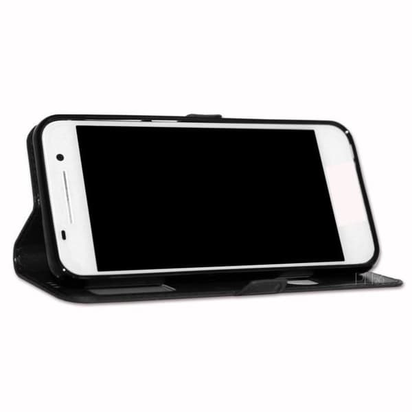 Cover - ASUS - ZENFONE GO 5.0 ZB500KL - Konstläder - Folio med fönster - Magnetisk