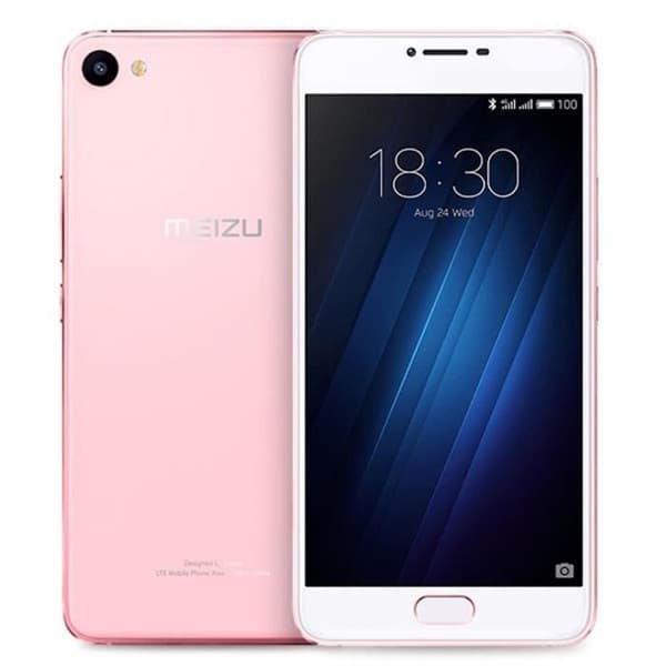 Meizu U10 Hölster i svart folio med fönster i läderlook och synliga sömmar av PH26®
