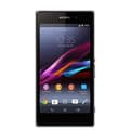 Miniatyrbild 4 av 4: SONY XPERIA Z1 COMPACT Svart foliofodral med fönster i konstläder och synliga sömmar av PH26®