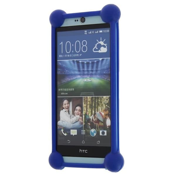 Samsung Galaxy J3 Emerge blå stötsäker stötfångare i kvalitetssilikon från PH26®