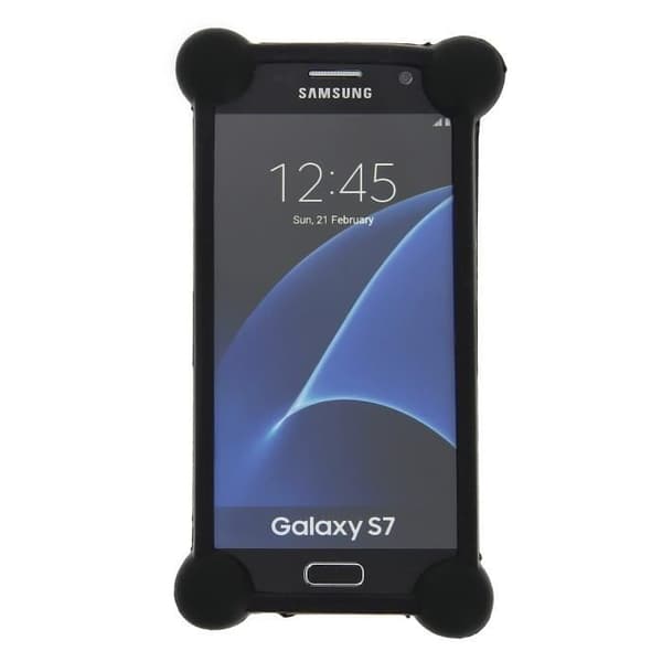 Samsung Galaxy S Plus I9001 stötsäkert bumperfodral i svart kvalitetssilikon från PH26®